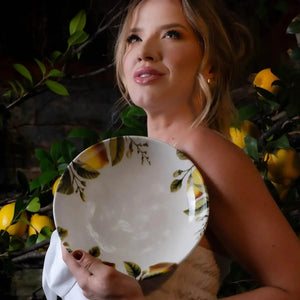 Jogo 6 Pratos Fundos Stoneware Bio Limonata 22,5cm 830ml Porto Brasil