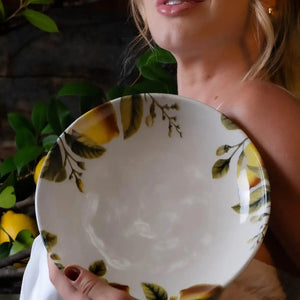 Jogo 6 Pratos Fundos Stoneware Bio Limonata 22,5cm 830ml Porto Brasil