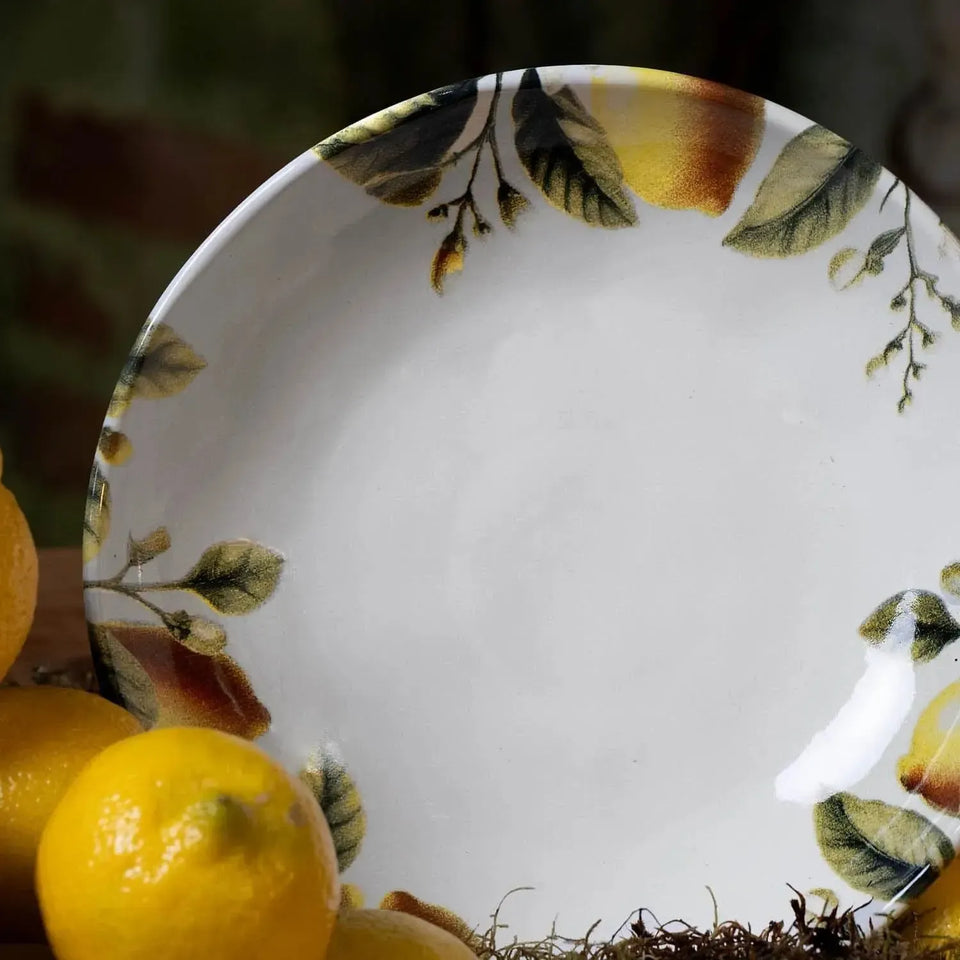 Jogo 6 Pratos Fundos Stoneware Bio Limonata 22,5cm 830ml Porto Brasil