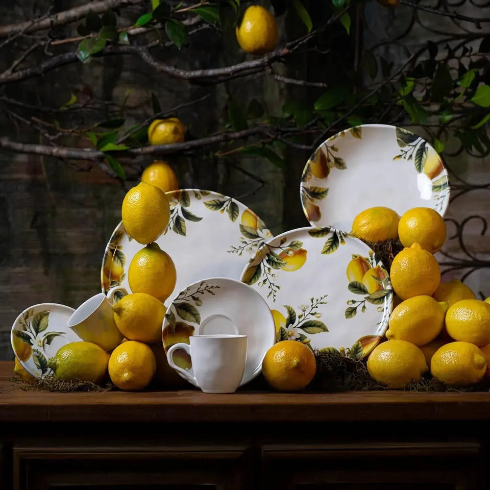 Jogo 6 Pratos Fundos Stoneware Bio Limonata 22,5cm 830ml Porto Brasil