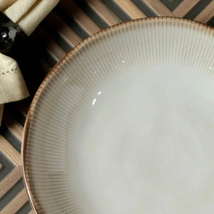 Jogo 6 Pratos Fundos Stoneware Bio Raio 22,5cm 830ml Porto Brasil