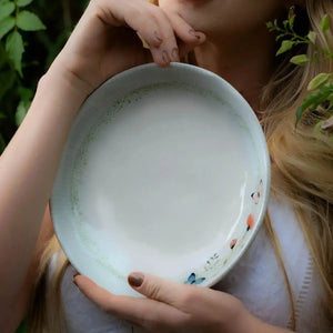 Jogo 6 Pratos Fundos Stoneware Bio Refúgio 22,5cm 830ml Porto Brasil