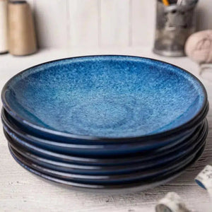 Jogo 6 Pratos Fundos Stoneware Jeans 20,3cm Porto Brasil