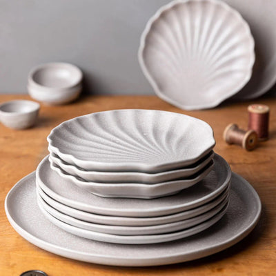 Jogo 6 Pratos Multiuso Stoneware Linho 18,6cm Porto Brasil