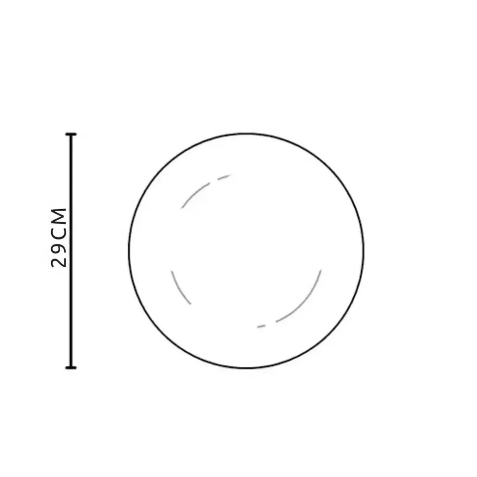 Jogo 6 Pratos Raso Cerâmica Jingle Bells 29cm Alleanza