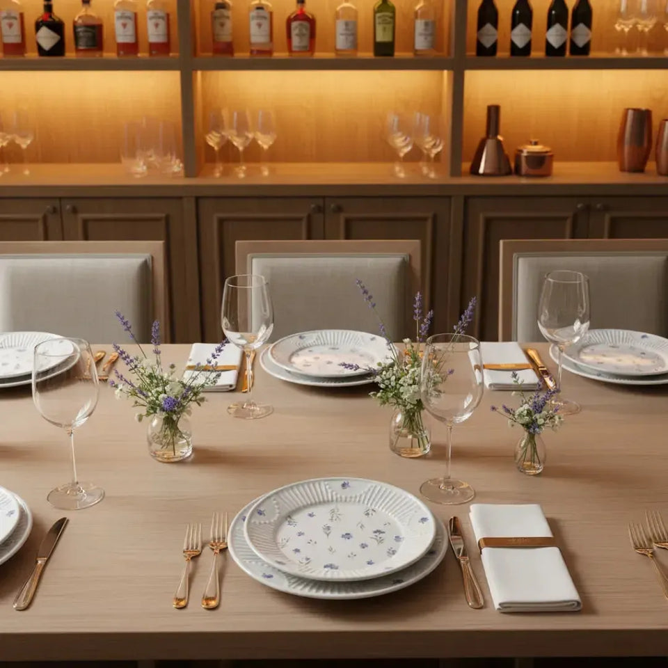 Jogo 6 Pratos Raso Cerâmica Provence 28cm Scalla