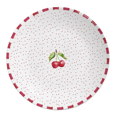 Jogo 6 Pratos Rasos Cerâmica Coup Amarena 29cm Alleanza