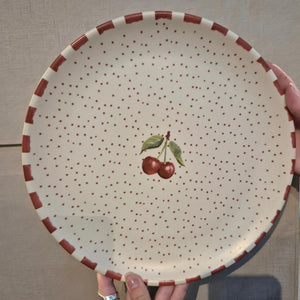 Jogo 6 Pratos Rasos Cerâmica Coup Amarena 29cm Alleanza