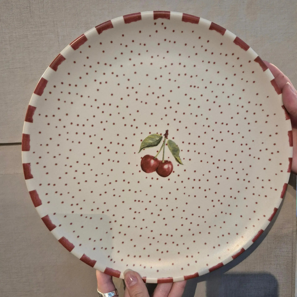 Jogo 6 Pratos Rasos Cerâmica Coup Amarena 29cm Alleanza