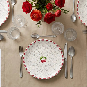 Jogo 6 Pratos Rasos Cerâmica Coup Amarena 29cm Alleanza