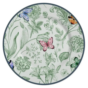 Jogo 6 Pratos Rasos Cerâmica Faiança Campestre 29cm Alleanza