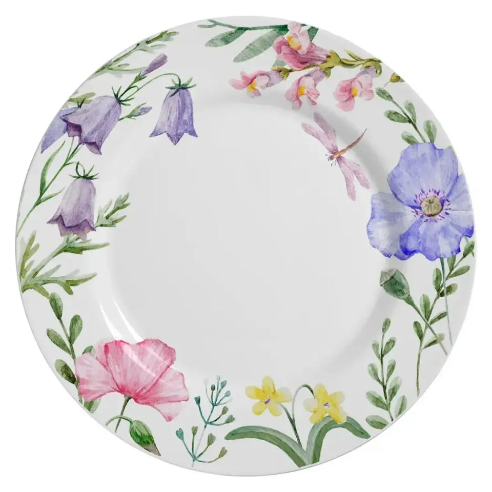 Jogo 6 Pratos Rasos Cerâmica Faiança Lelis 29cm Alleanza