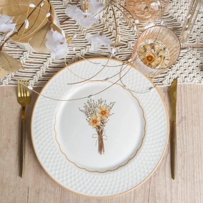 Jogo 6 Pratos Rasos Cerâmica Huppert 29cm Alleanza