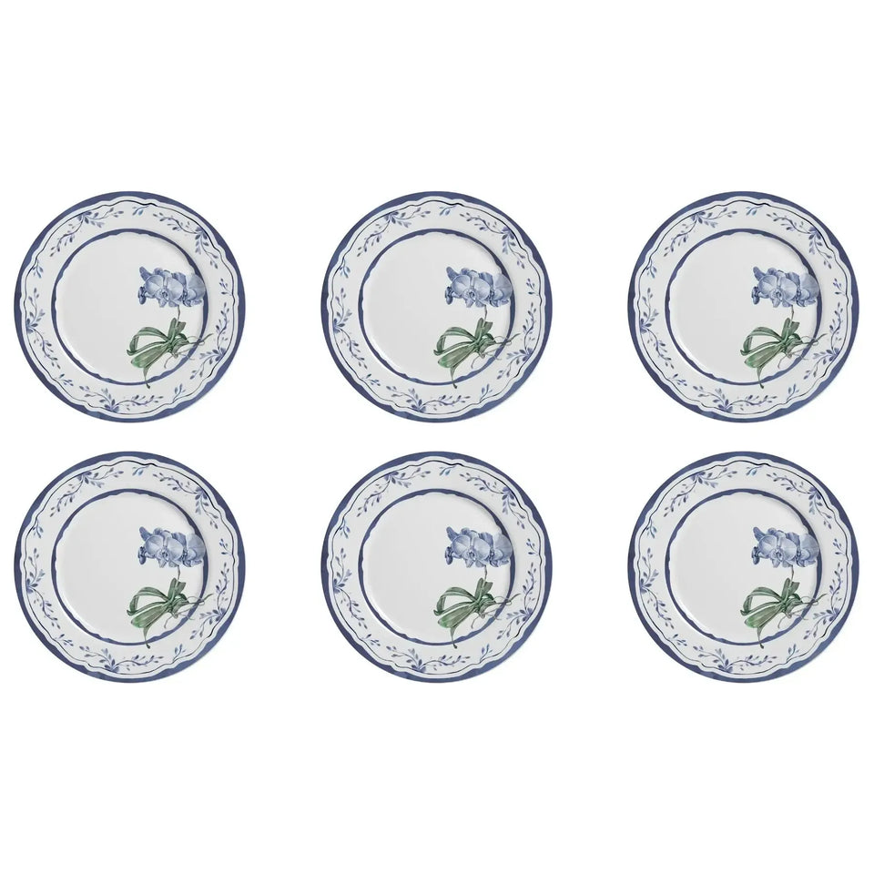 Jogo 6 Pratos Rasos Cerâmica Valência 29cm Alleanza