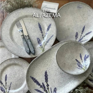 Aparelho de Jantar Cerâmica Coup Alfazema 30 peças Alleanza