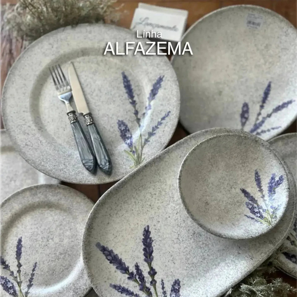 Aparelho de Jantar Cerâmica Coup Alfazema 30 peças Alleanza