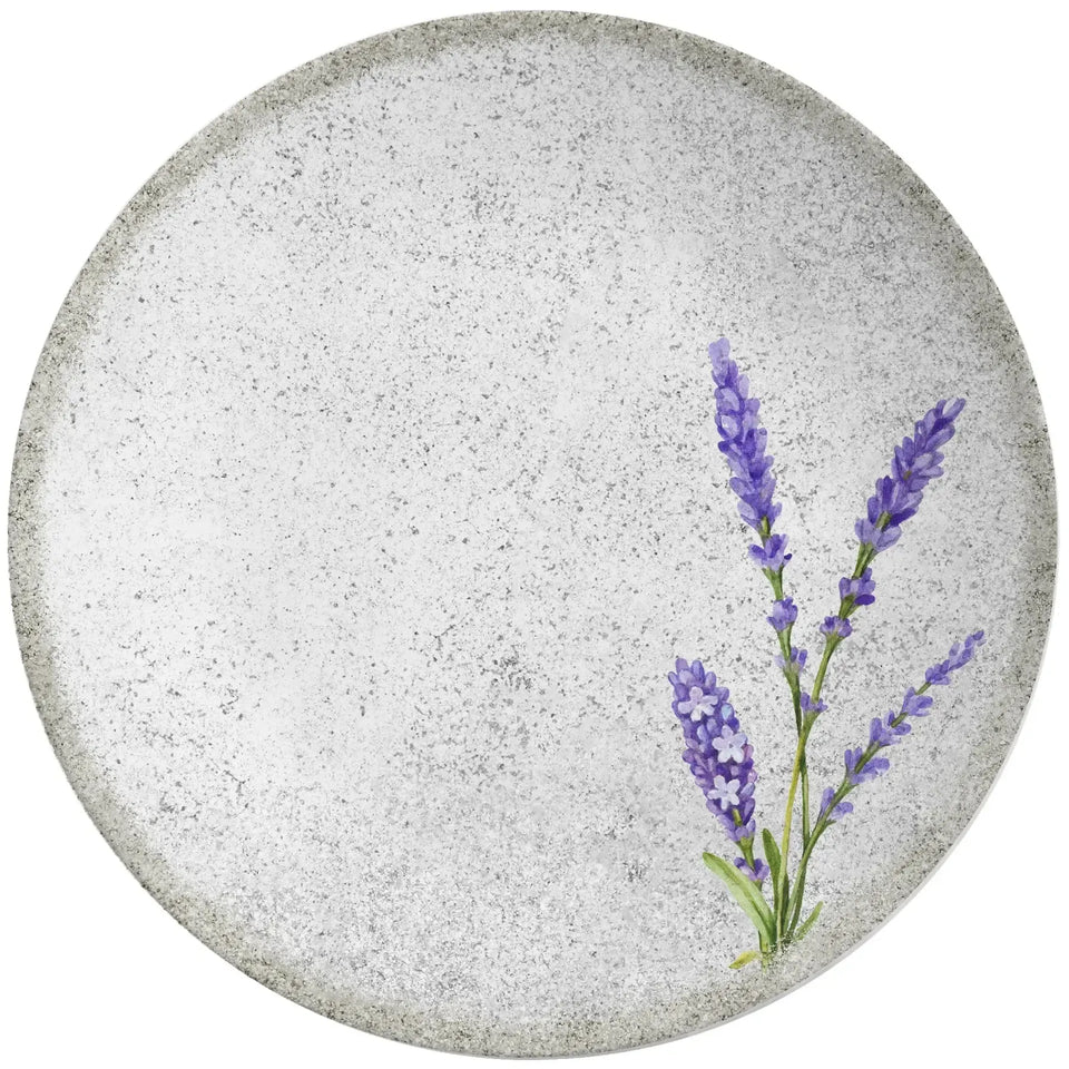 Jogo 6 Pratos Rasos Coup Cerâmica Alfazema 29cm Alleanza