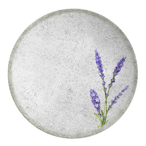 Jogo 6 Pratos Rasos Coup Cerâmica Alfazema 29cm Alleanza