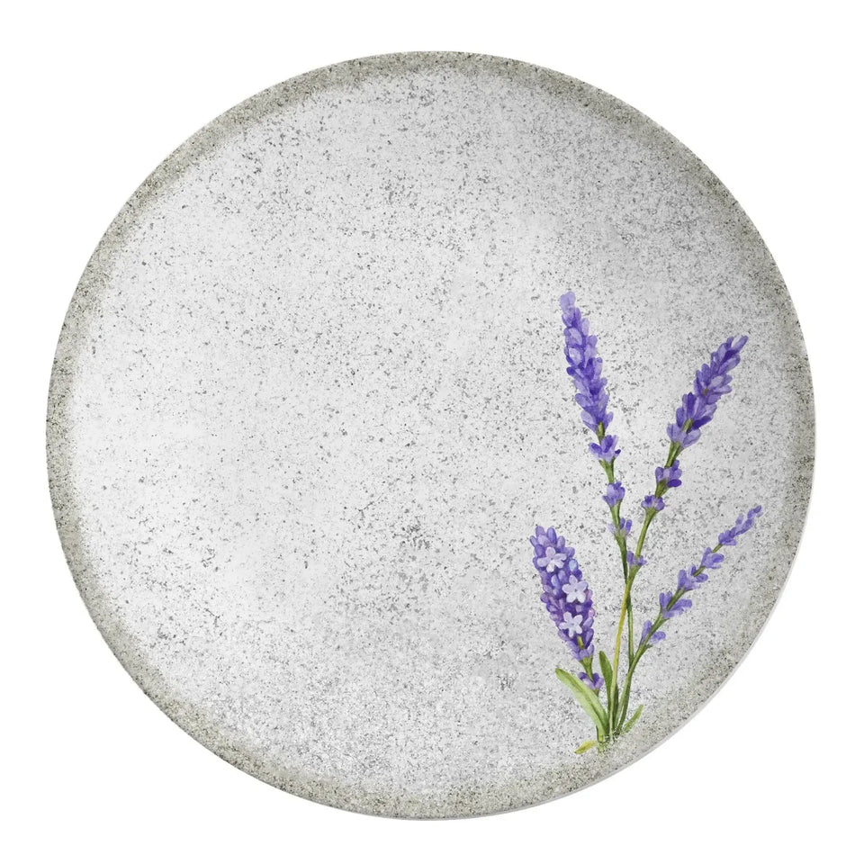 Jogo 6 Pratos Rasos Coup Cerâmica Alfazema 29cm Alleanza