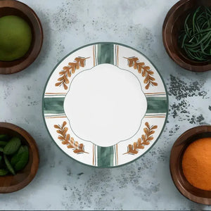 Jogo 6 Pratos Rasos Coup Cerâmica Faiança Braciera 29cm Alleanza