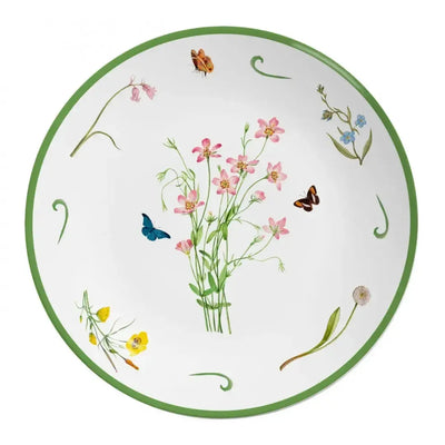 Jogo 6 Pratos Rasos Coup Cerâmica Jardim Campestre 29cm Alleanza