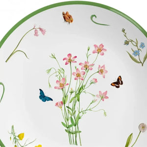 Jogo 6 Pratos Rasos Coup Cerâmica Jardim Campestre 29cm Alleanza