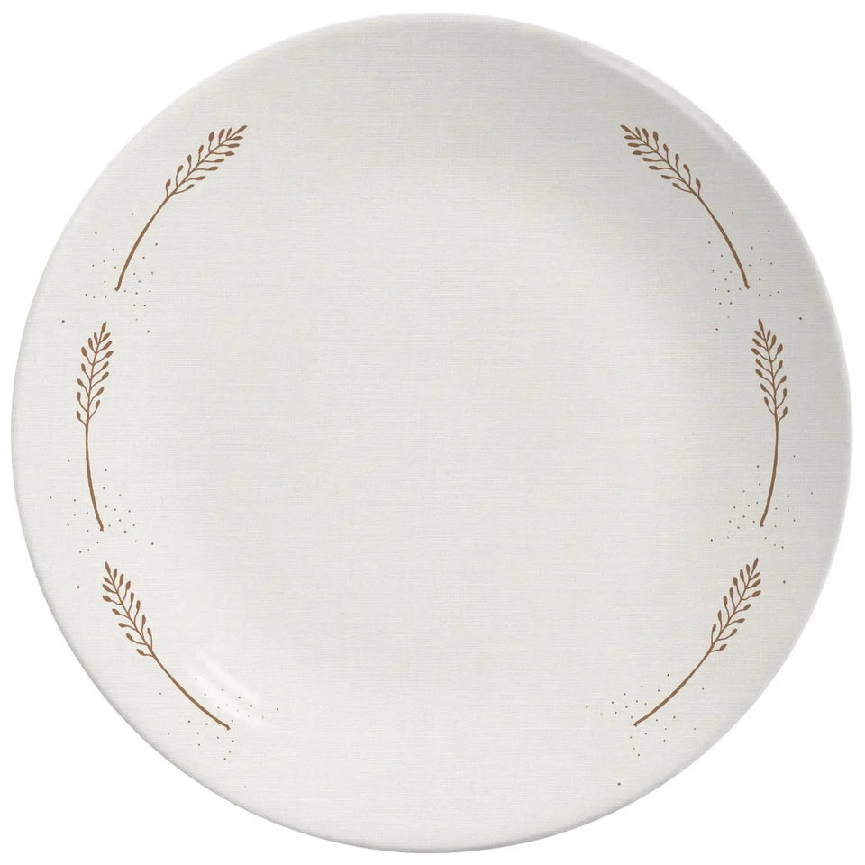 Jogo 6 Pratos Rasos Coup Cerâmica Rendeira by Aurora 29cm Alleanza