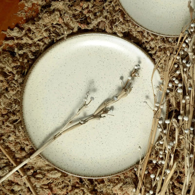 Jogo 6 Pratos Rasos Coup Cerâmica Vanilla 29cm Alleanza