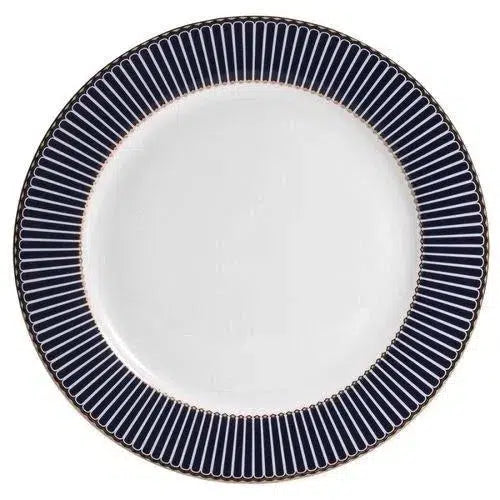 Jogo 6 Pratos Rasos Porcelana Wolff Bone China Cobalto 27cm