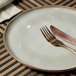 Jogo 6 Pratos Rasos Stoneware Bio Raio 27,5cm Porto Brasil