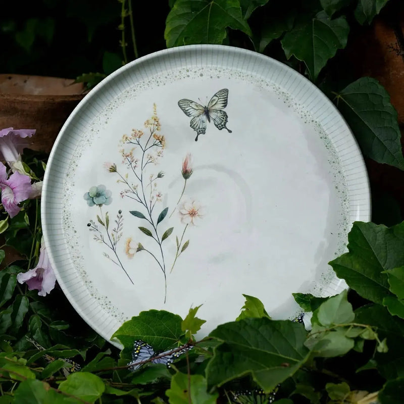 Jogo 6 Pratos Rasos Stoneware Bio Refúgio 27,5cm Porto Brasil