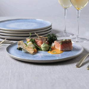 Jogo 6 Pratos Rasos Stoneware Bio Wave 27,5cm Porto Brasil