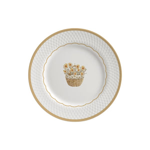 Jogo 6 Pratos Sobremesa Cerâmica Huppert 21cm Alleanza