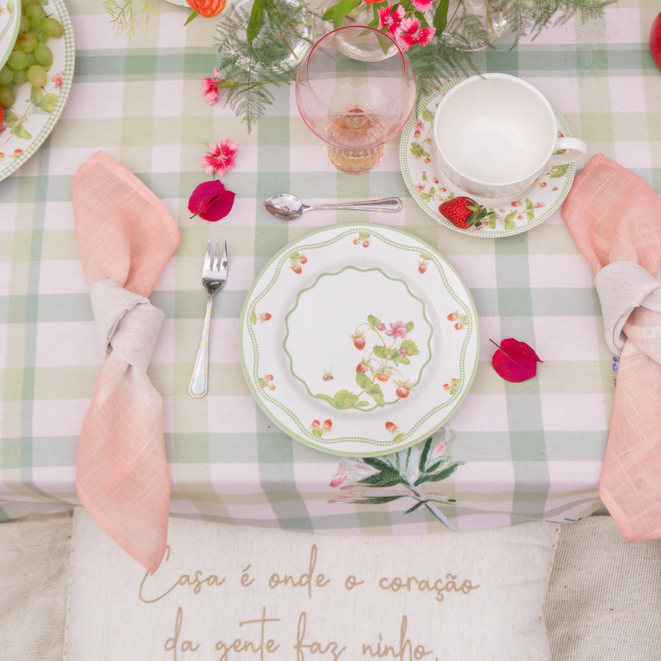 Jogo 6 Pratos Sobremesa Cerâmica Picnic 21cm Alleanza