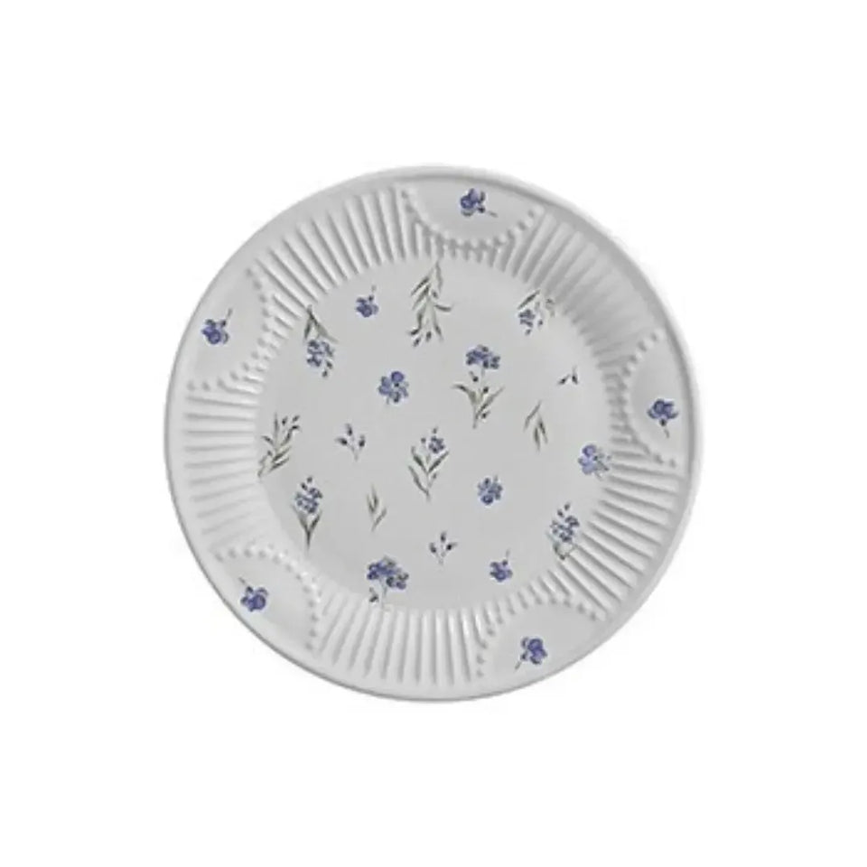 Jogo 6 Pratos Sobremesa Cerâmica Provence 21cm Scalla