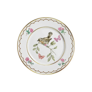 Aparelho de Jantar Cerâmica Sweet Bird Filete Ouro 30 peças Alleanza
