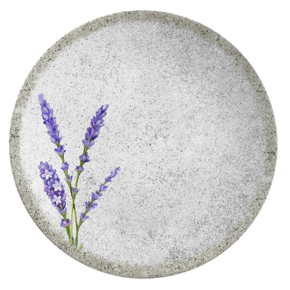 Jogo 6 Pratos Sobremesa Coup Cerâmica Alfazema 21cm Alleanza