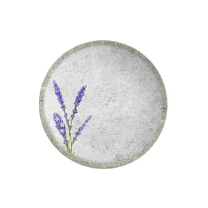 Jogo 6 Pratos Sobremesa Coup Cerâmica Alfazema 21cm Alleanza