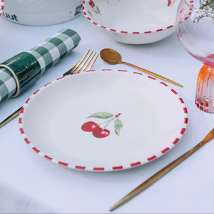 Jogo 6 Pratos Sobremesa Coup Cerâmica Amarena 21cm Alleanza