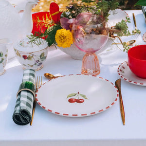 Jogo 6 Pratos Sobremesa Coup Cerâmica Amarena 21cm Alleanza