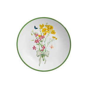 Jogo 6 Pratos Sobremesa Coup Cerâmica Jardim Campestre 21cm Alleanza