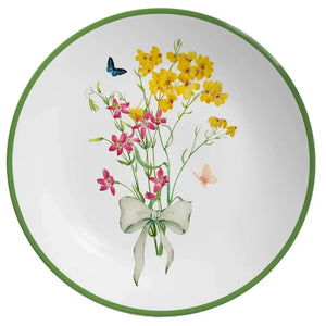 Jogo 6 Pratos Sobremesa Coup Cerâmica Jardim Campestre 21cm Alleanza