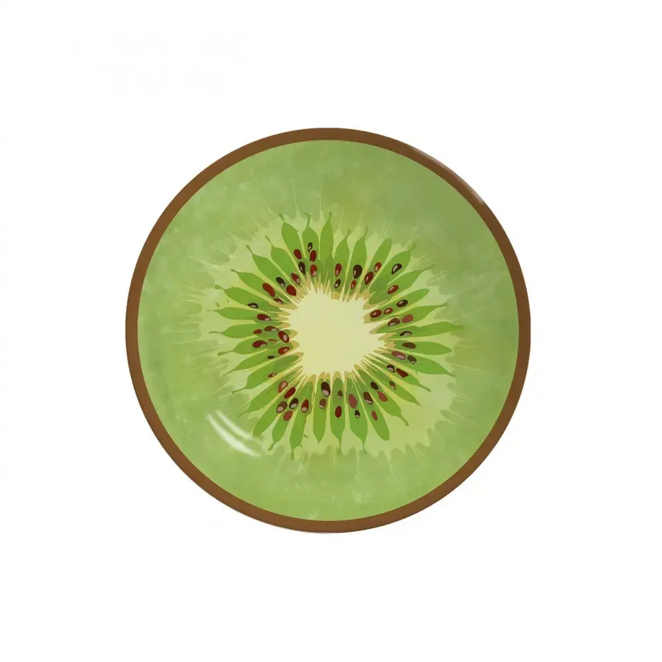 Jogo 6 Pratos Sobremesa Coup Cerâmica Kiwi 21cm Alleanza