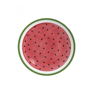 Jogo 6 Pratos Sobremesa Coup Cerâmica Melancia 21cm Alleanza