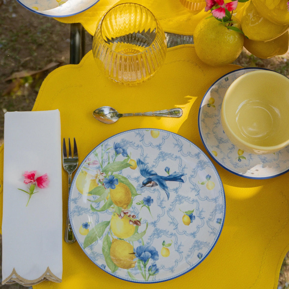 Jogo 6 Pratos Sobremesa Coup Cerâmica Sicilia 21cm Alleanza