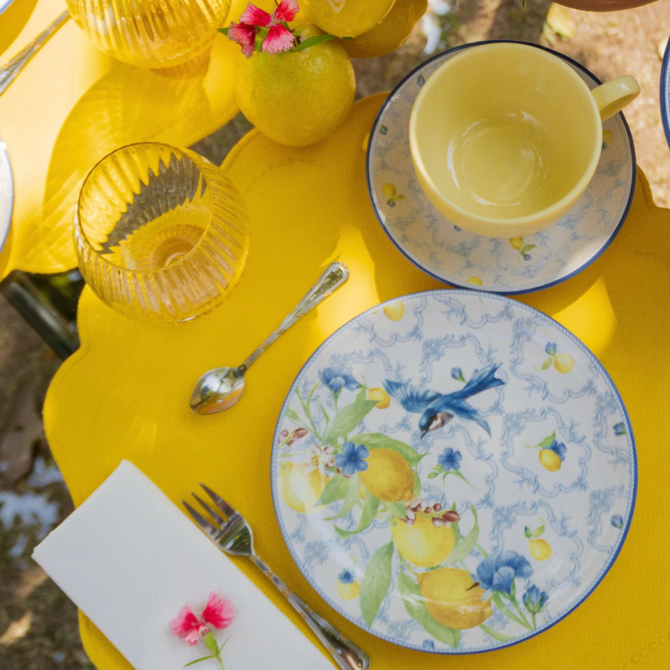 Jogo 6 Pratos Sobremesa Coup Cerâmica Sicilia 21cm Alleanza