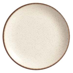 Jogo 6 Pratos Sobremesa Coup Cerâmica Vanilla 21cm Alleanza