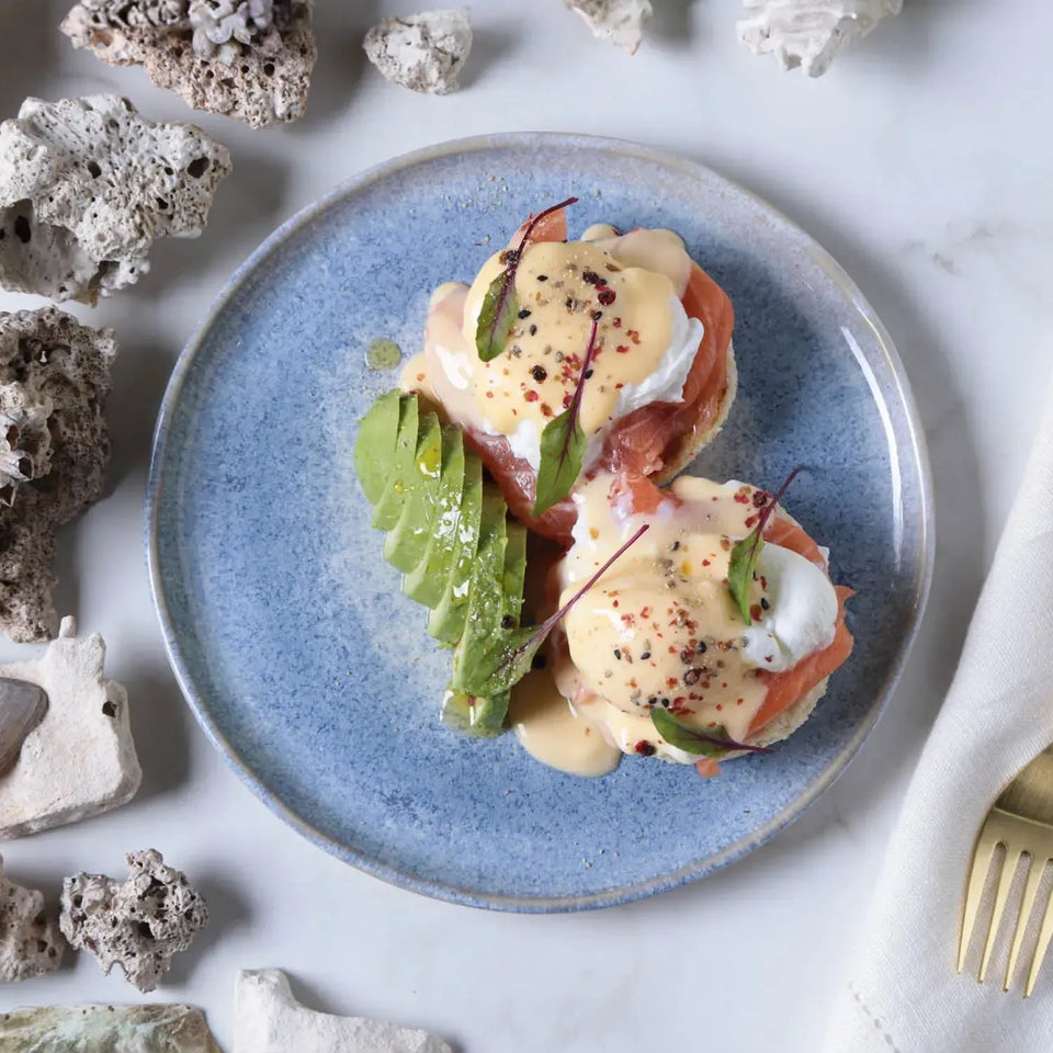 Jogo 6 Pratos Sobremesa Stoneware Bio Wave 21,5cm Porto Brasil