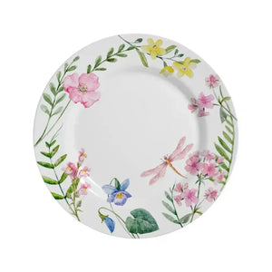 Jogo 6 Pratos de Sobremesa Cerâmica Faiança Lelis 21cm Alleanza