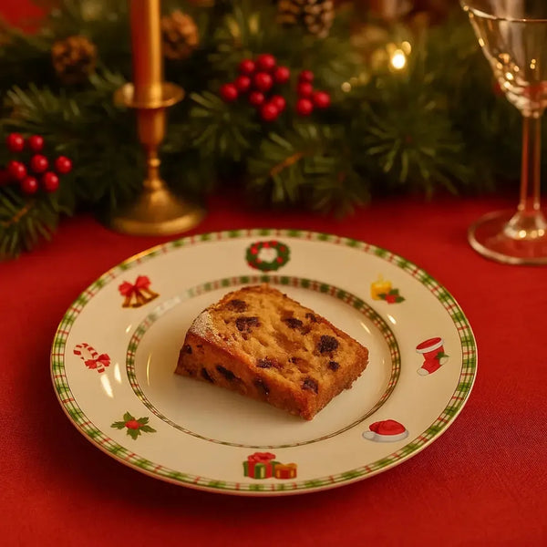 Jogo 6 Pratos de Sobremesa Cerâmica Jingle Bells 21cm Alleanza